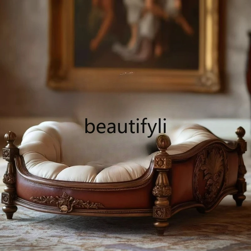 

Pet Solid Wood Sofa Cat Dog Bed Dog Sofa Bed Cat Lounger Cat Nest