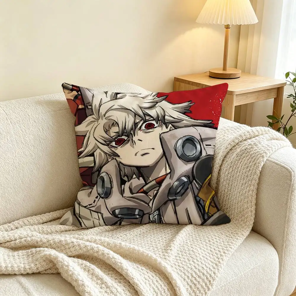 Anime G-Gachiakuta Rudo Pillow Case Square Double-Sided Sofa Cushion Cover Bedroom Bedside Pillow
