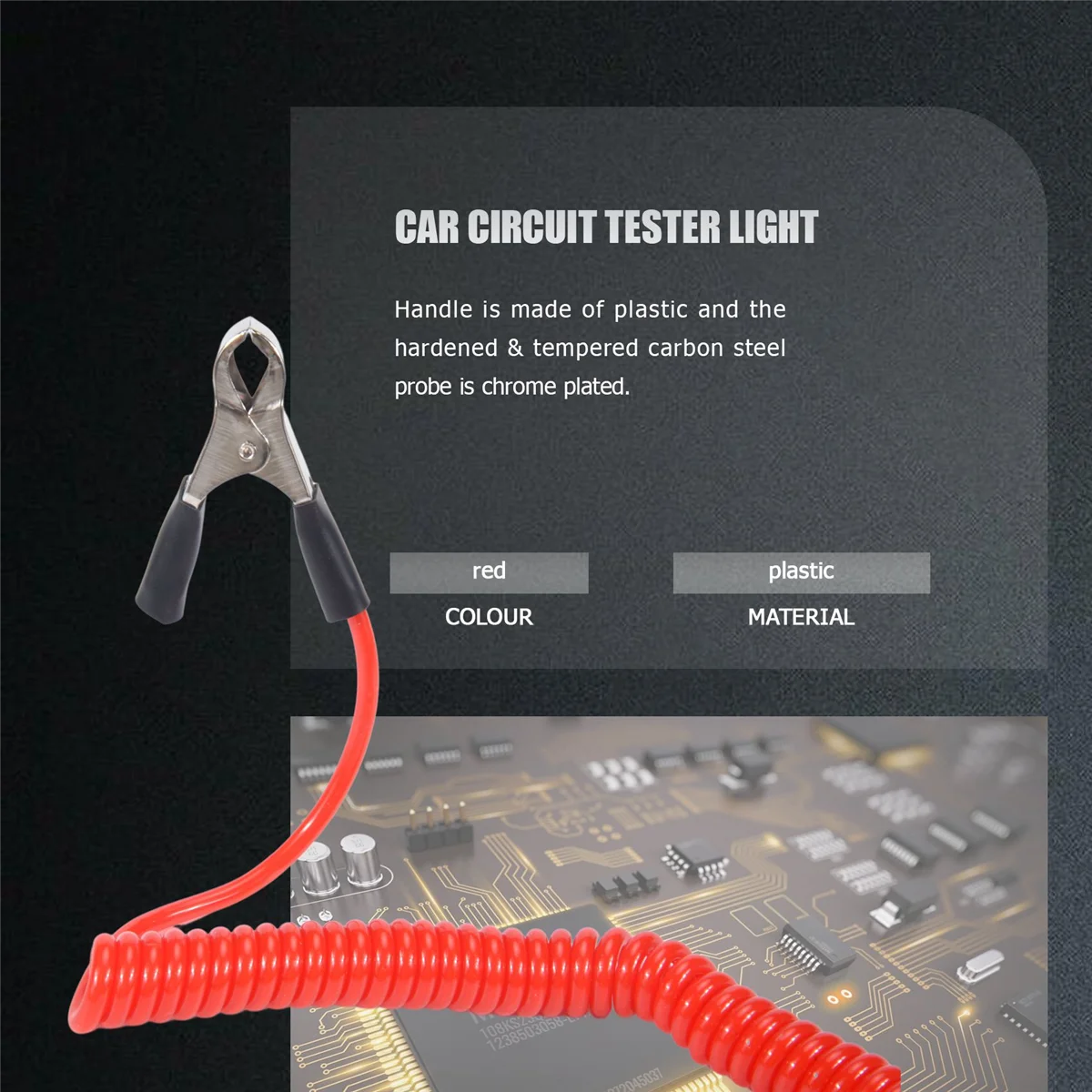 Test Light 2PCS, 6V-24V DC Car Circuit Tester Light and Digital LCD Car Electric Tester Auto Voltage Continuity Test