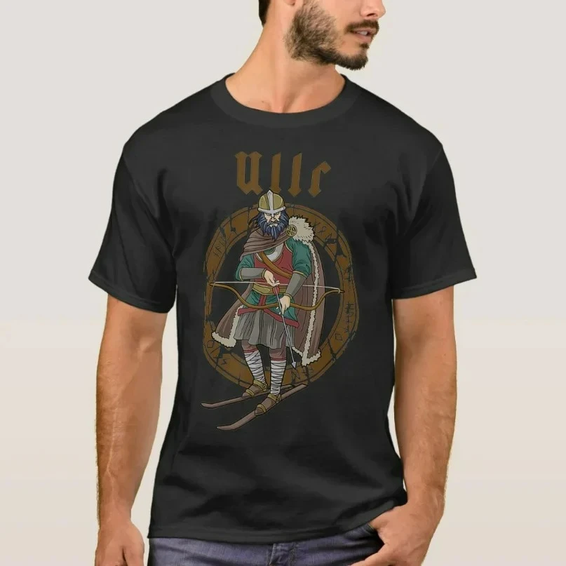 God of Archery Ullr Nordic Hunting Ski Gifts T-Shirt New 100% Cotton Short Sleeve O-Neck Harajuku Casual Mens T-shirt Streetwear