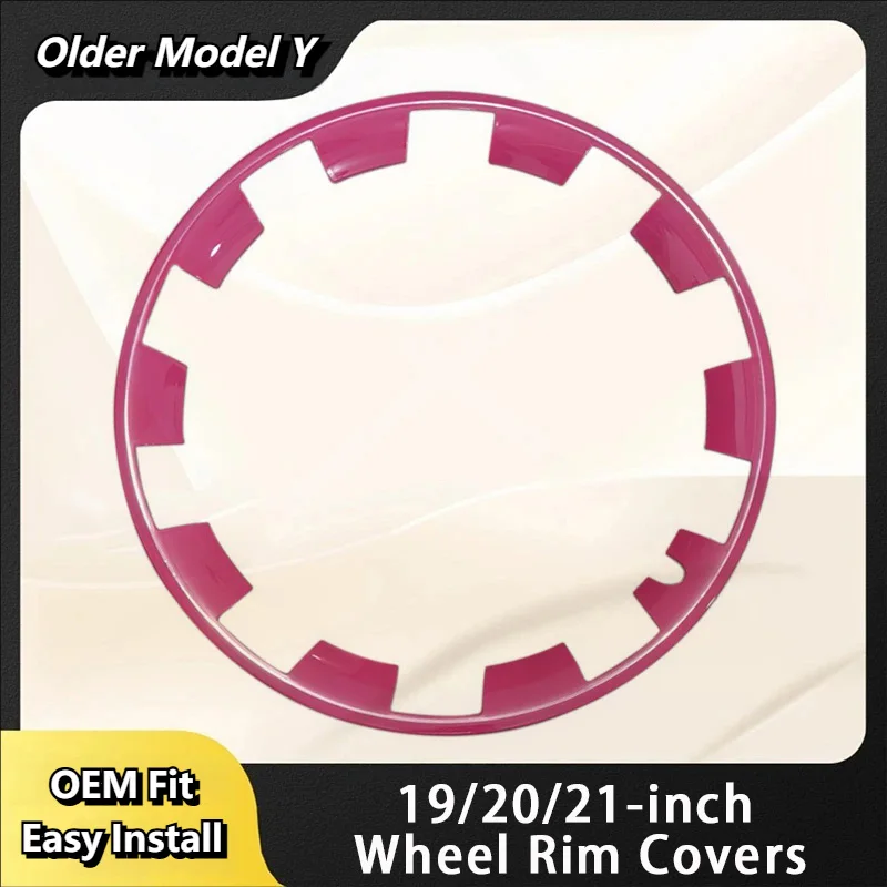 

For Tesla Old Model Y 19"/20"/21"-Inch Wheels ABS Rim Guard Rim Car Hubcap Cover Protection Hubcap Patch Scratch Proof Hub Cap