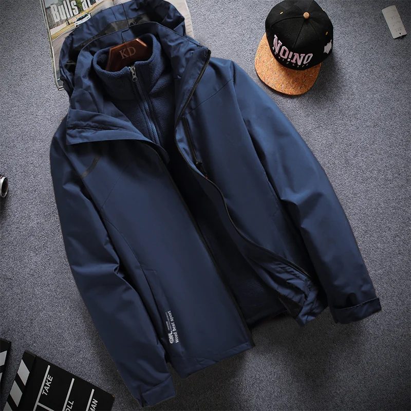 

Women's Outdoor Climbing Jaet 2023 Autumn Winter New Sle Windproof Waterproof Tee-in-One Detachable Men's Hiking Clothes