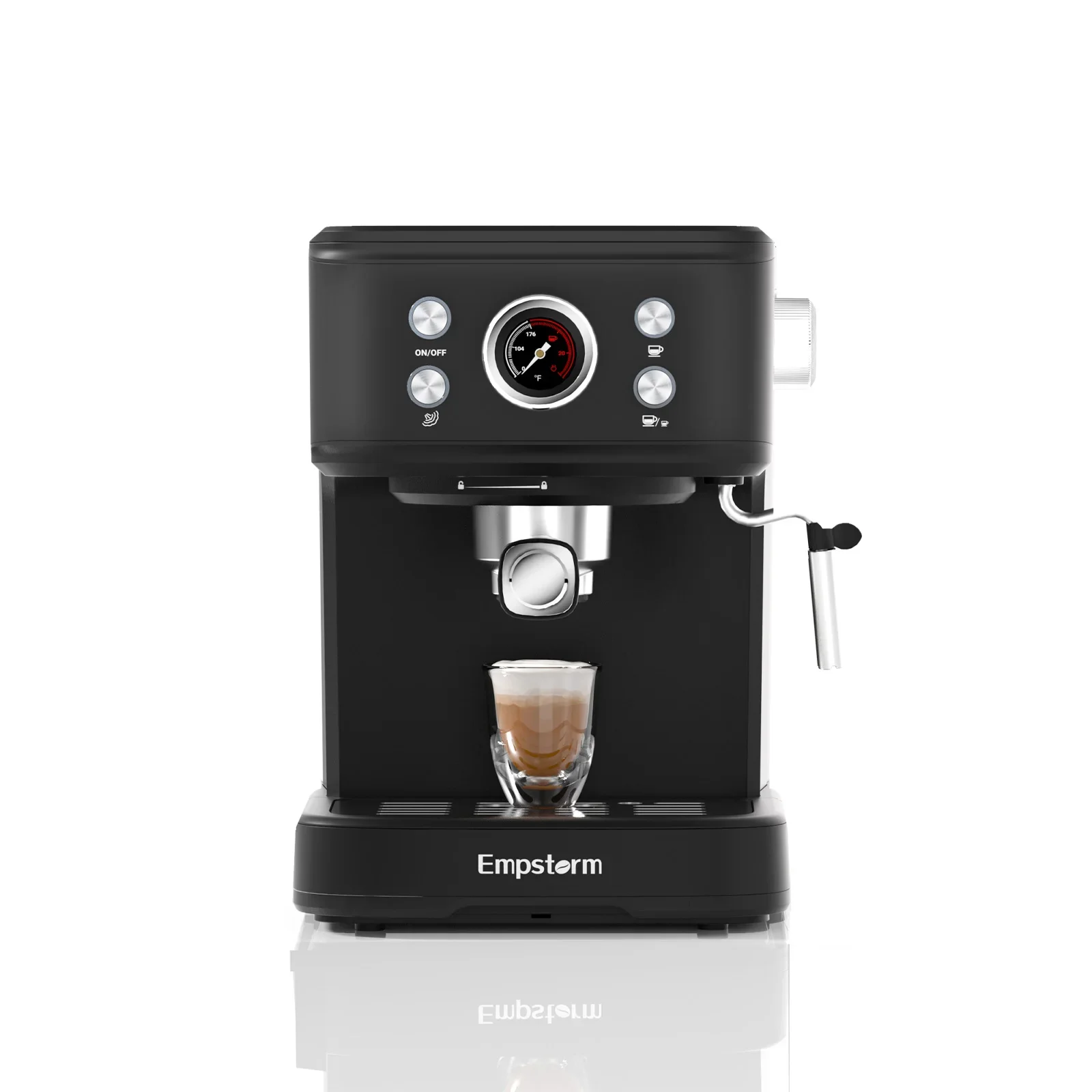 Empstorm Milk Frother Home Cappuccino Maker Electric 2 In 1 Espresso Capsule Professional Coffee Machine For Shops