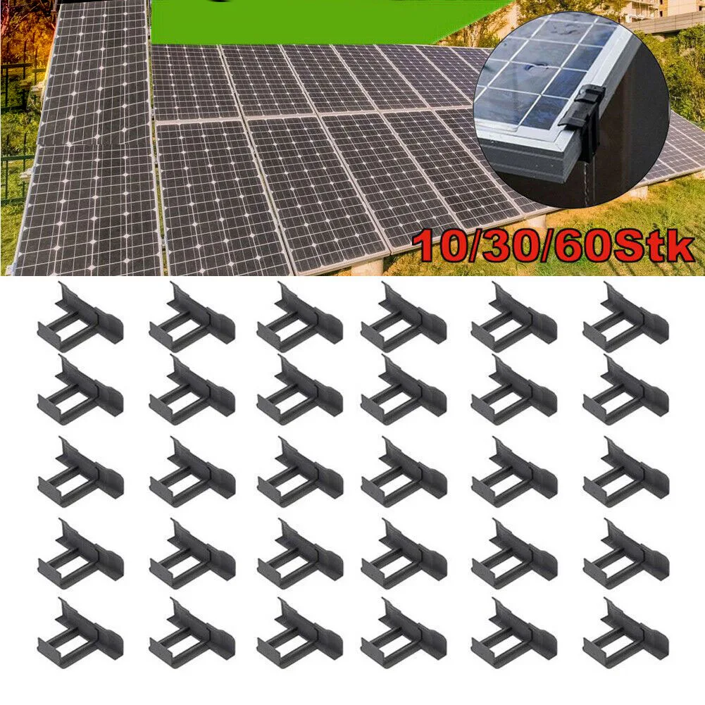 30 Chiếc Bảng Điều Khiển Năng Lượng Mặt Trời Bùn Loại Bỏ Kẹp Nước Thoát Nước Nghi Binh Clip 30/35/40Mm Quang Điện Loại Bỏ nước Tù Đọng Vệ Sinh Kẹp