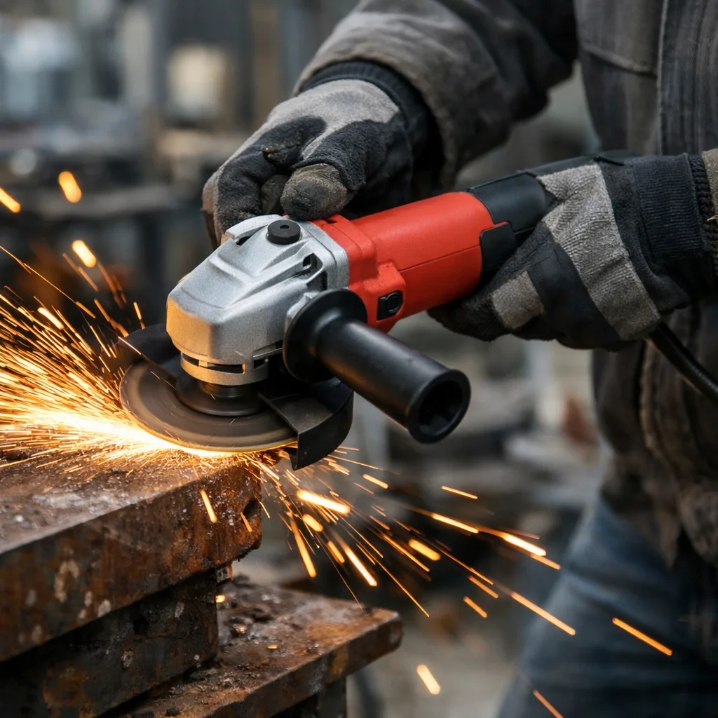 Professional Industrial Brushless High-Speed Electric Angle Grinder 100MM Slide Switch 90 Degree Elbow Grinder
