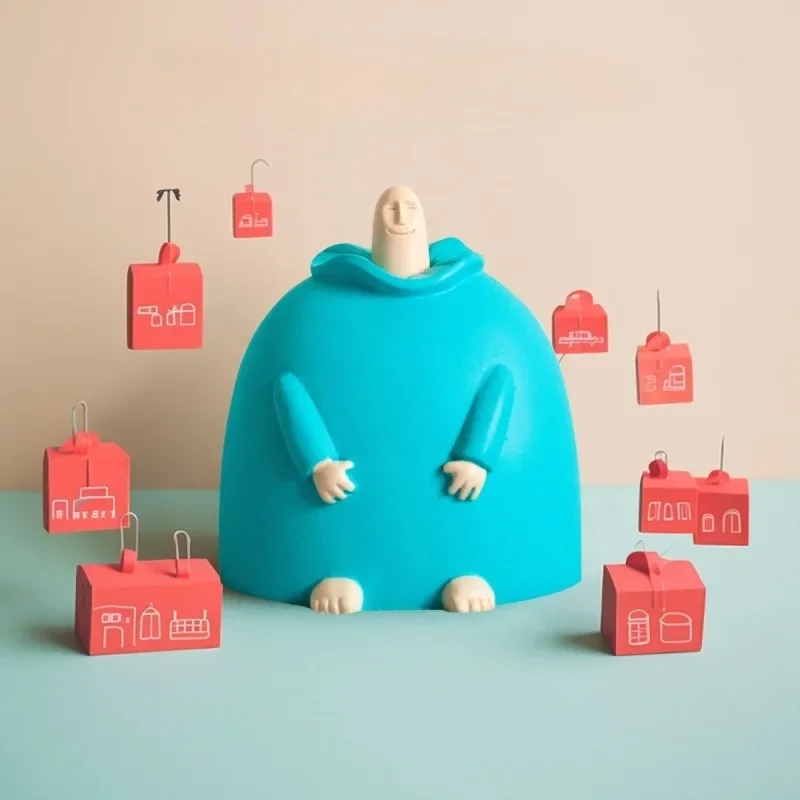 Little Blue Fat Smiling Middle Finger Decoration Table Top Strange Gadget 520 Gift Finger Trick Toy Is Very Interesting