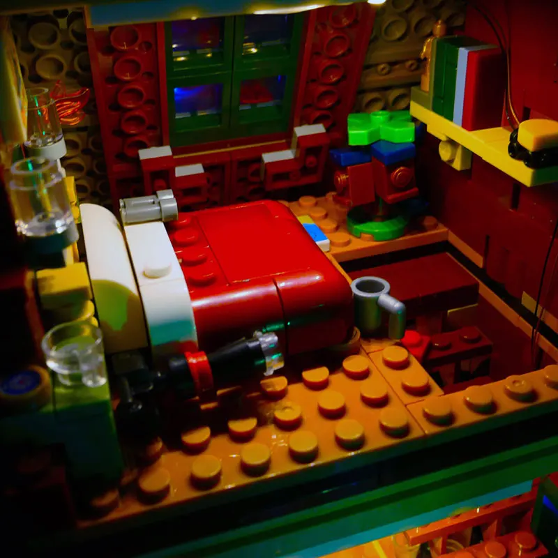 LED-lichtset voor LEGO 213338 ideeën A-frame cabinelamp ideeën DIY cadeau (exclusief bouwstenen stenen kits sets model)