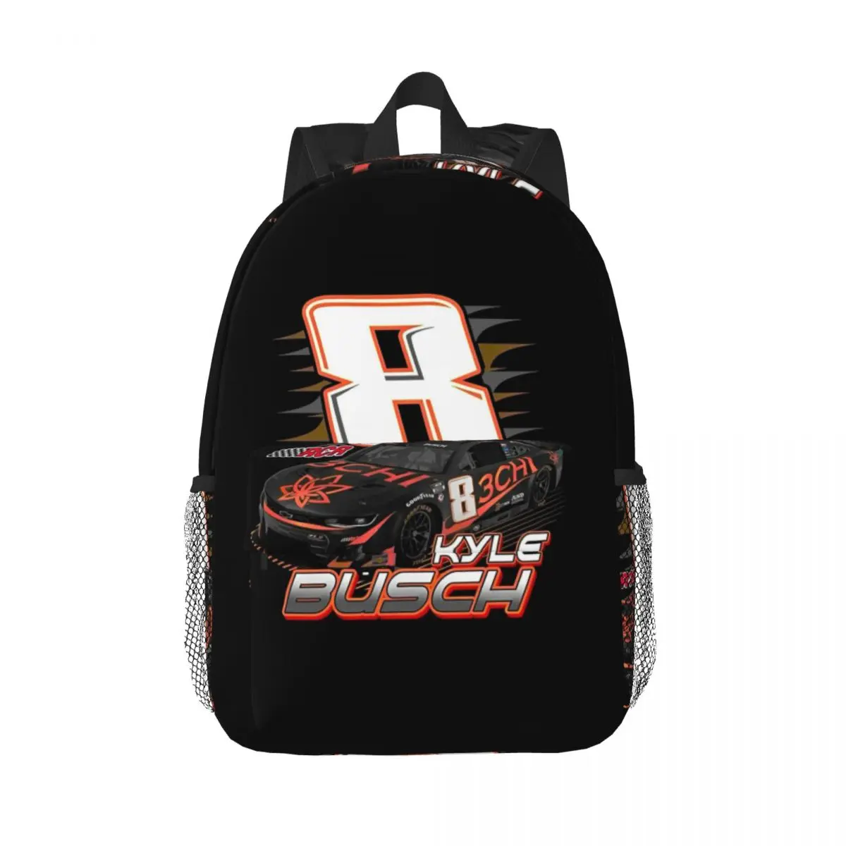 

Kyle Busch Backpack Hot Sale Daypack Large Capacity Boys Girls BookBag Shoulder Bags for Men Women Children School Bag