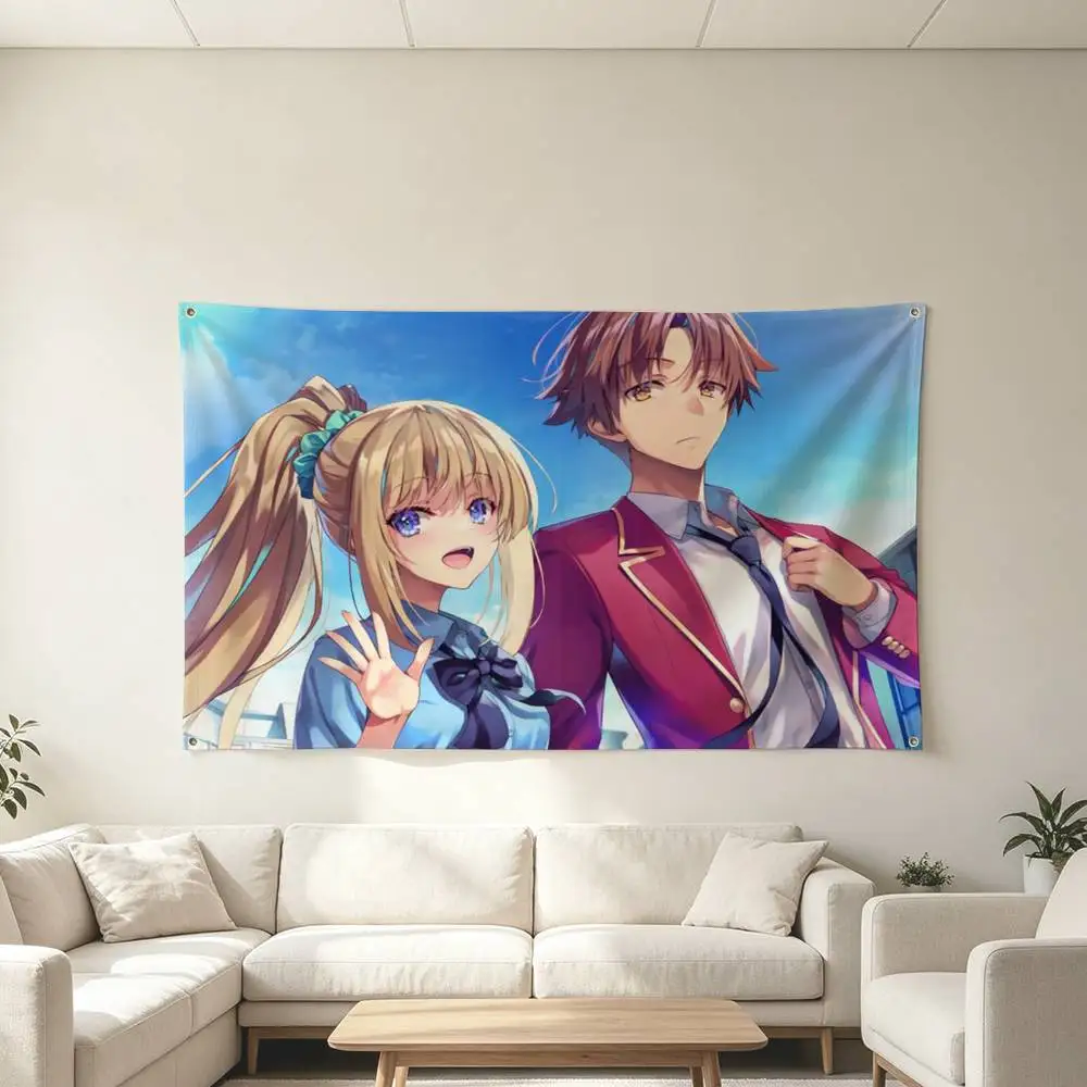 Classroom of The Elite Karuizawa Kei Flags Wall Hanging Tapestry Outdoor Garage Room Decorative flag Background Blanket