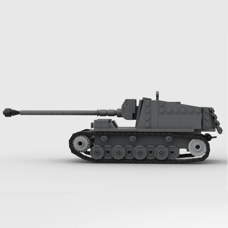 453 PCS Military Tank Model Sturer V2 MOC Customize Modular Building Block Creative Design Educational DIY Toy Christmas Gift