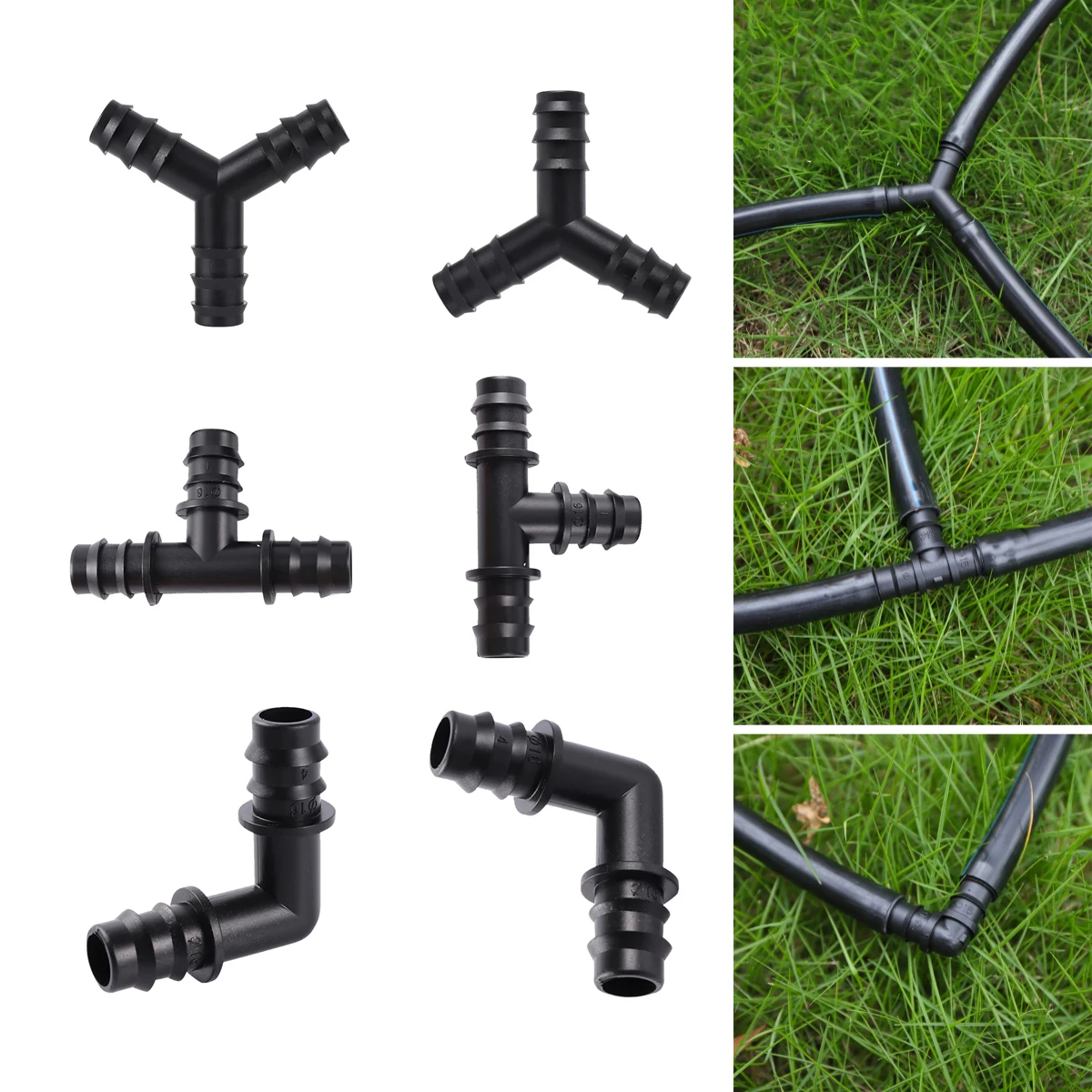 Irrigation Drip Tape - 5Pcs 16mm Hose Garden Drip Irrigation