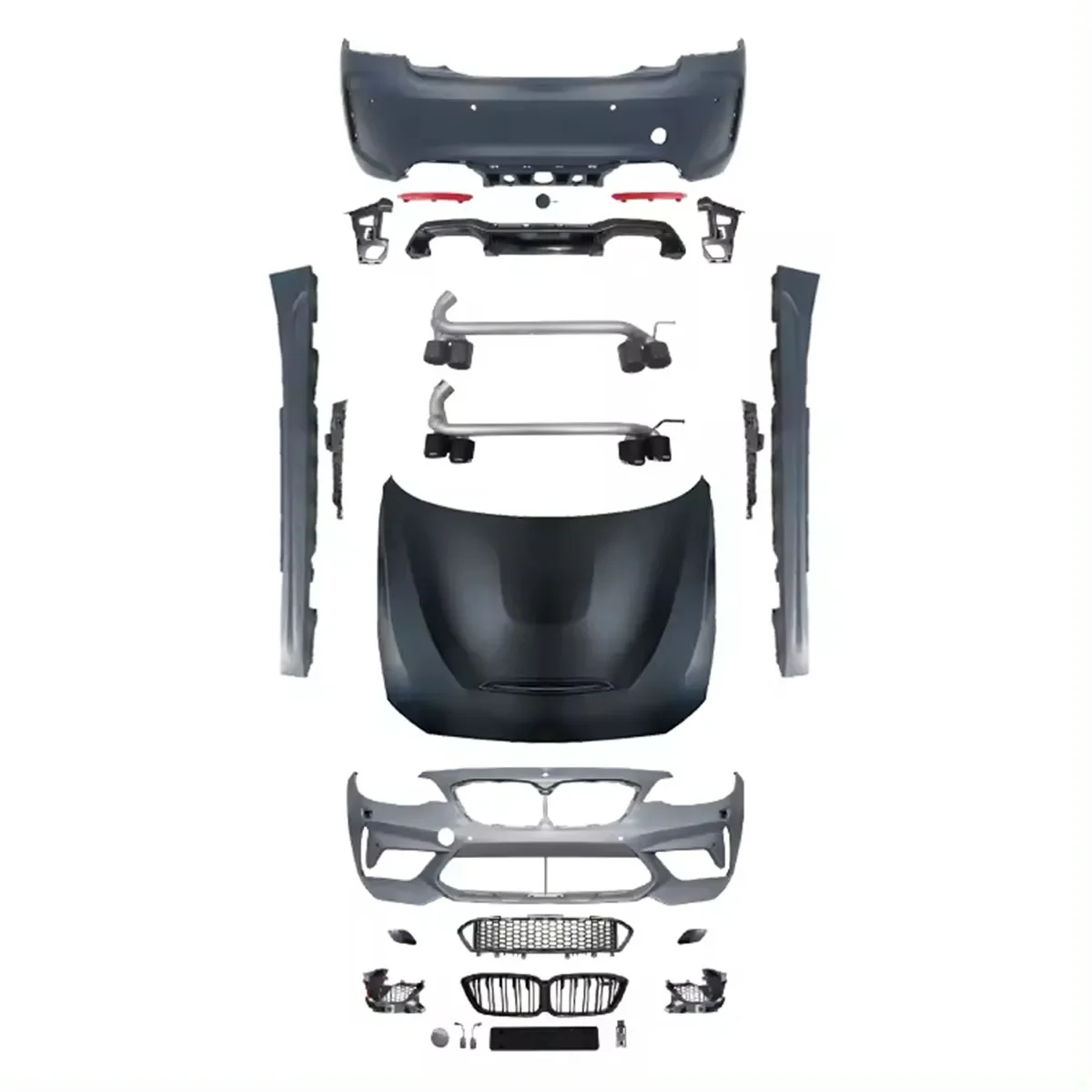 

Body Kit For BMW 2 Series 2014-2021 Modified M2SC Styles Body Kits Front And Rear Bumpers 1:1 Design