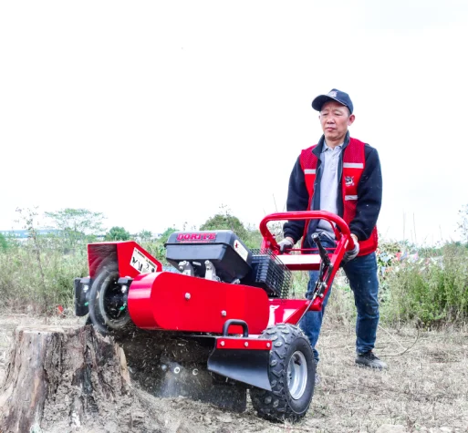 High quality 15hp gasoline forestry machinery professional mini stump remover stump grinder stump grinder