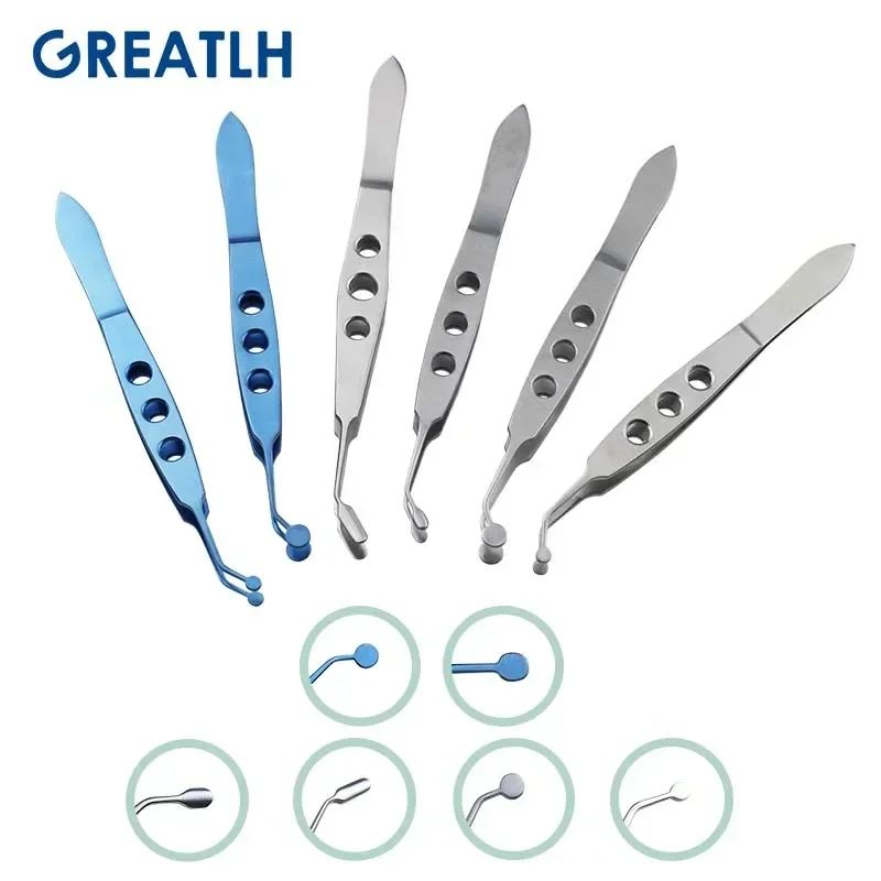 1pcs Meibomian Massage Tweezers Eye Surgery Clamp Gland Flap Eyelid Forceps Ophthalmic Instrument 6 Types Optional