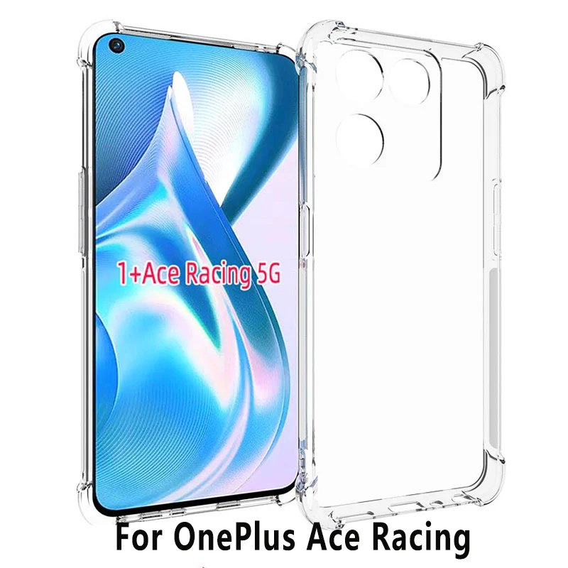 For Oneplus Ace Racing Case Clear Airbag Silicone TPU Back Phone Cover Soft Phone Case for Oneplus Ace Racing AceRacing PGZ110