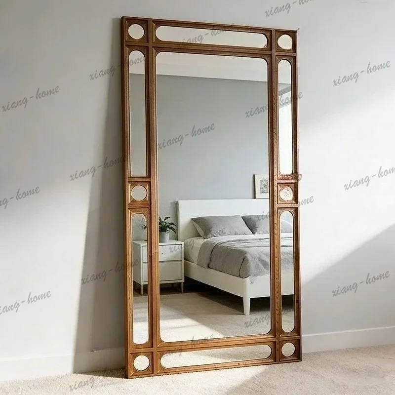 Best Sellers A17 French Retro Full-body Mirror American Entrance Entrance Living Room Floor-to-ceiling Mirror Wall-mounted Europ