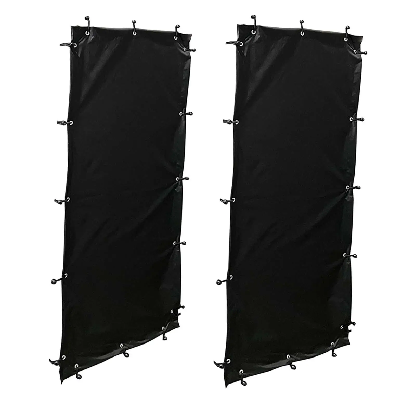 

2 Pieces Weatherproof Curtain for Firewood Rack 66cmx148cm Tarpaulin Sheet