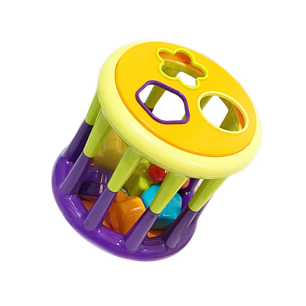 Handled Cage Bell Roller Baby Rattles Toddler Educational Music Rolling