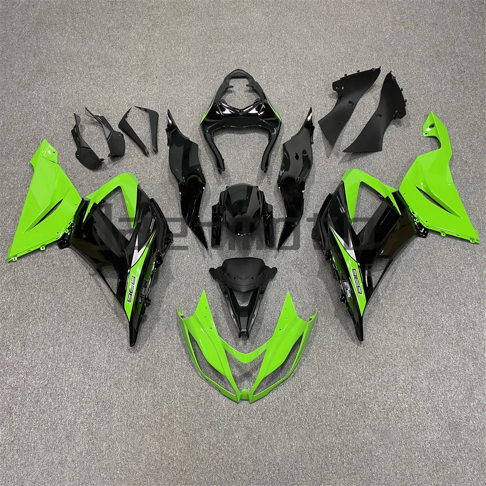 For ZX-6R 636 ZX600 2013 2014 2015 2016 2017 2018 Injection ABS Plastics Full Fairings Kit Mold Replace Accessories GreenBlack C