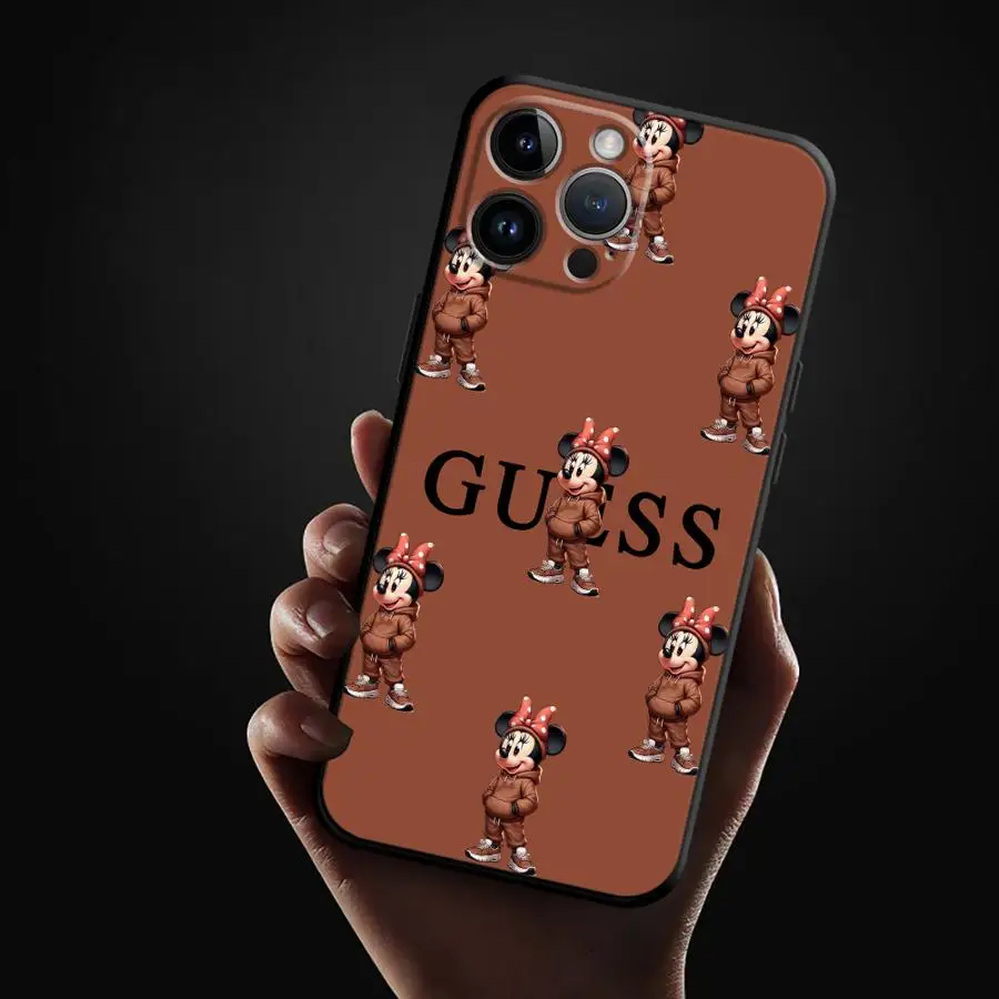 Черный мягкий чехол для телефона Google Pixel 7 Pro 9a 9 Pro XL 8a 6a 6 Pro 7a 8 Pro Disney Cute Mickey