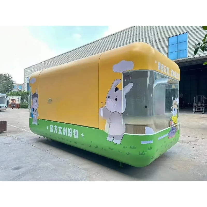 عربات طعام القهوة المتنقلة الصين المرحاض البيتزا الغذاء المقطورات هوت دوج شاحنة الغذاء حسب الطلب