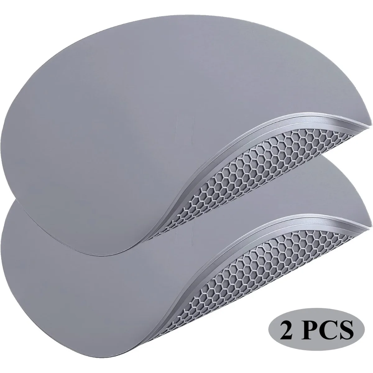 2pcs Silicone Microwave Mat Round 30cm x 30cm Set of 2 Heat Resistant Multifunctional Mat Splatter Guard Hot Pad Pot Holder