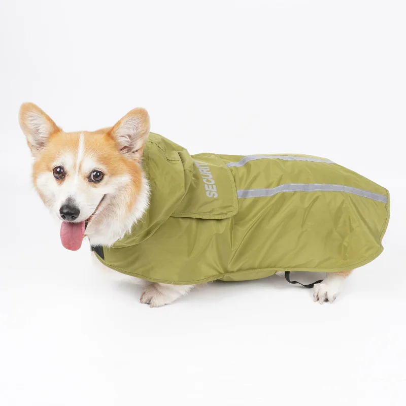 

Waterproof Reflective Dog Raincoat With Leash Hole Lightweight Pet Jacket For Small And Medium Dogs Ideal For Rainy Walks Hiking