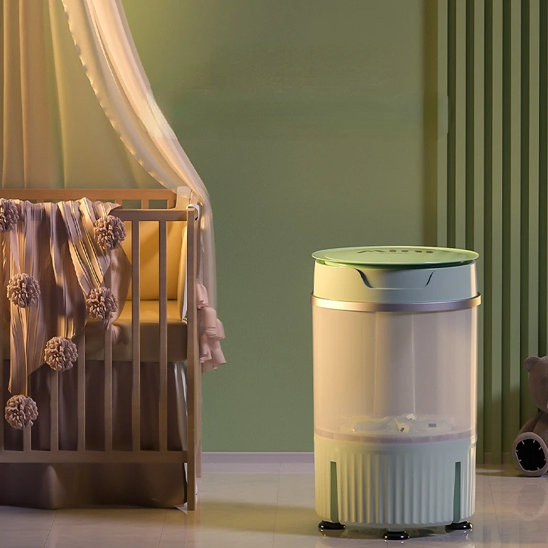 Mini Underwear Washing Machine Full Semi-automatic Washout Integrated Portable Washer for Baby Small Doesn't Take Up Space