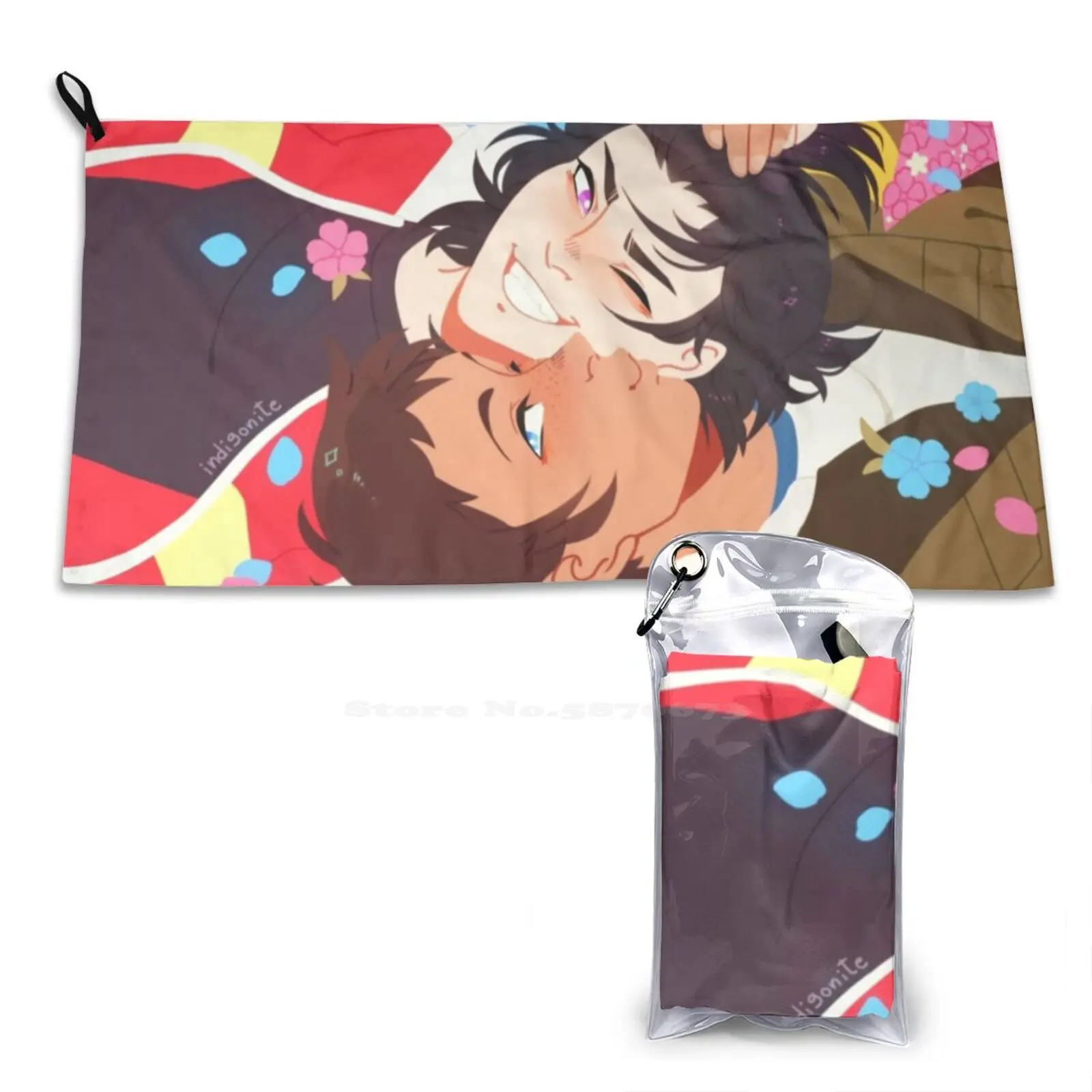 Flower Klance Soft Towel Quick Dry Beach Towel Voltron Legendary Keith Kogane Lance Mcclain Klance