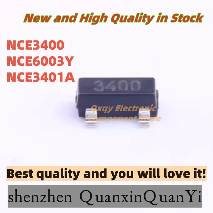 10PCS NEW NCE3400 3400 NCE6003Y 6003Y 6003 NCE3401A 3401A 3401 SOT-23 N-channel 30V 5.8A MOSFET