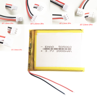 3.7V 2000mAh LiPo Rechargeable Battery 505060 + JST 3Pin Plug For PAD GPS PSP Vedio Game Tablet PC Power Bank E-Book