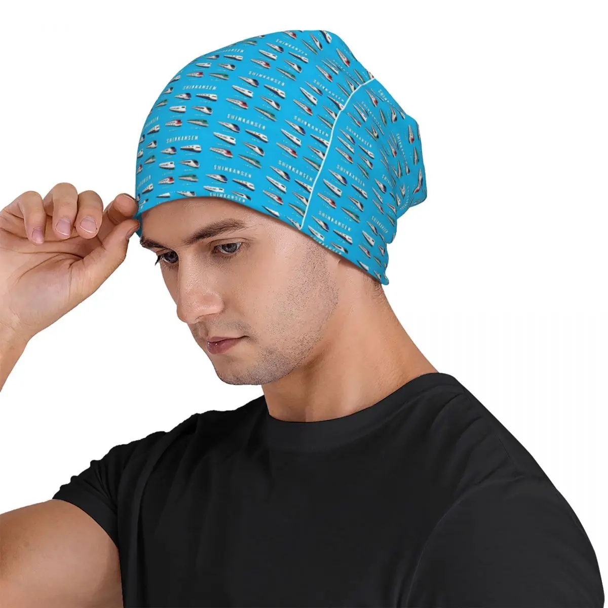 Japanese Shinkansen Bullet Trains Unisex Adult Beanies Caps Knitted Bonnet Hat Warm Hip Hop Autumn Winter Outdoor Skullies Hats