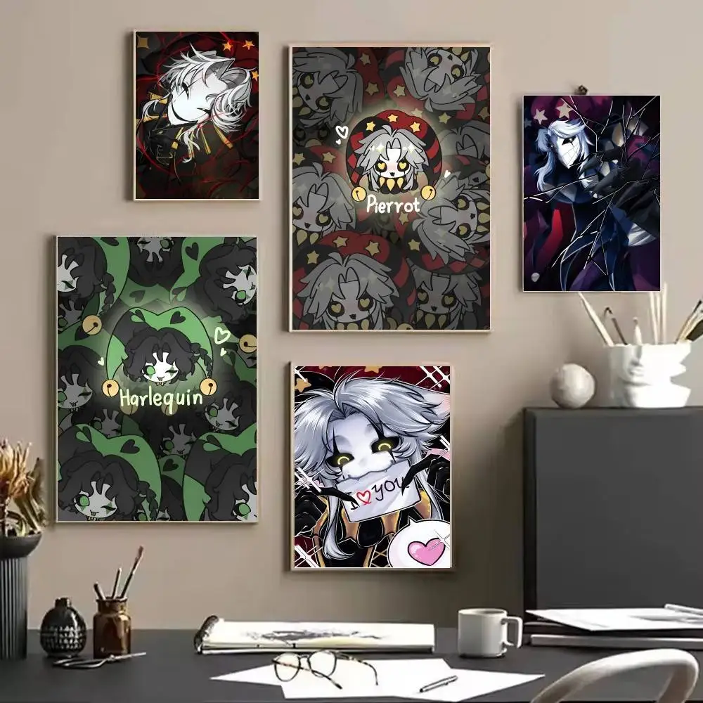 Freakish P-Pierrot Circus Bash Poster And Prints Wall Art Pictures For Modern Bedroom Game Room Home Decor