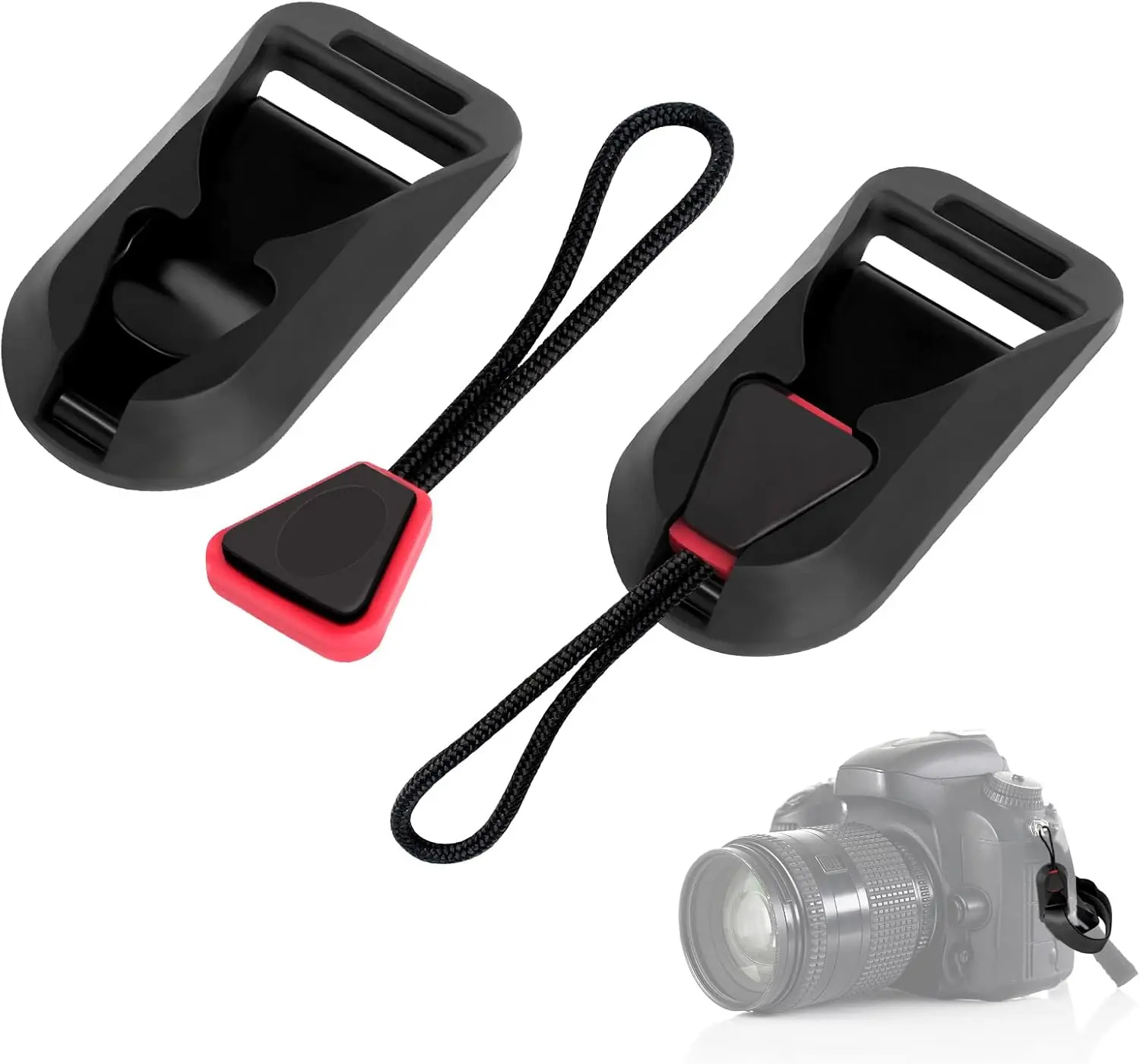 

Quick Release Camera Connector Buckle for Shoulder Strap Neck Wrist Sony Canon Nikon Panasonic Fuji Micro Single SLR Anchor Bean