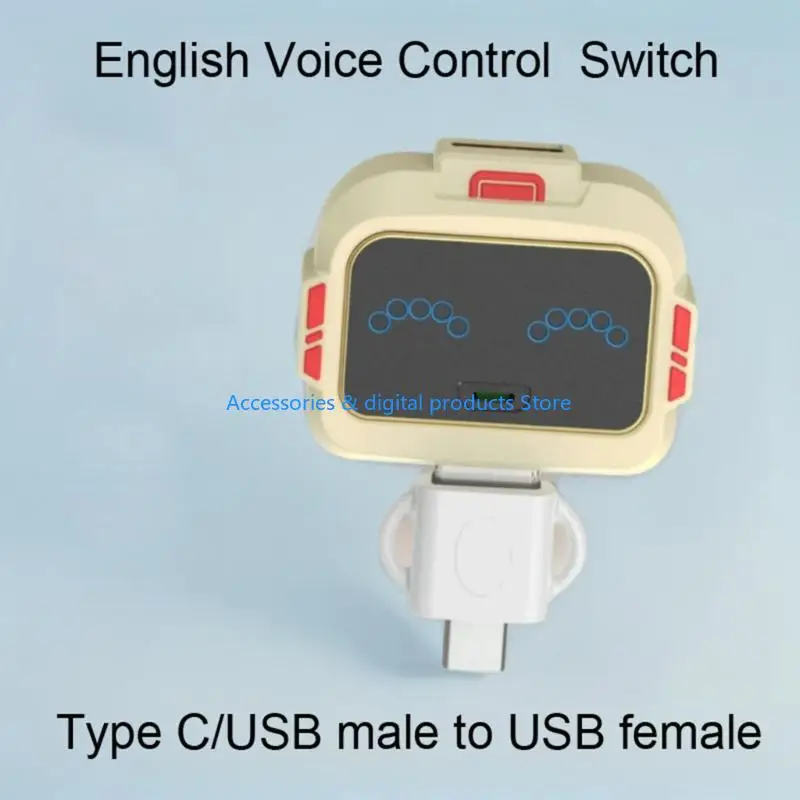 77JD English Voice Recognition USB Converter For 5V Appliances No Manual Operation