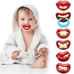 Baby Silicone Funny Pacifier Beard Teeth Baby Tycoon Cowboy Funny Pacifier Funny Pacifier Soft Silicone Funny Fake Nipples Teeth