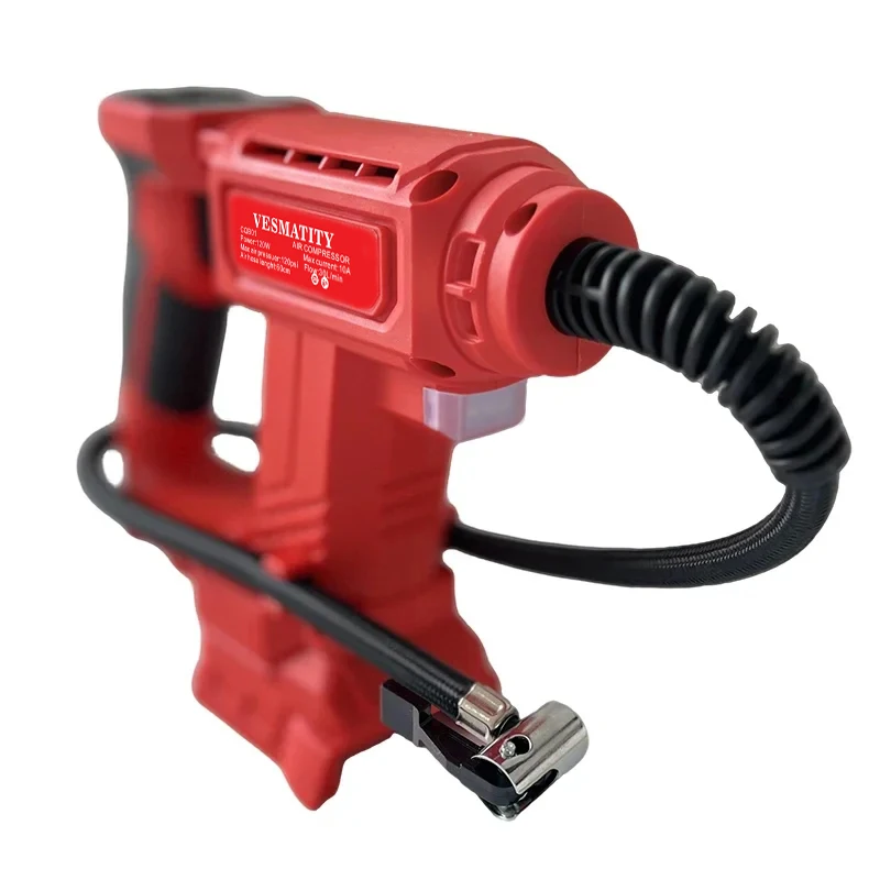Electric Air Pump Cordless Car Tyre Inflator Portable Air Compressor  Fit Milwaukee  Battery for Cars Bicycles - view 5