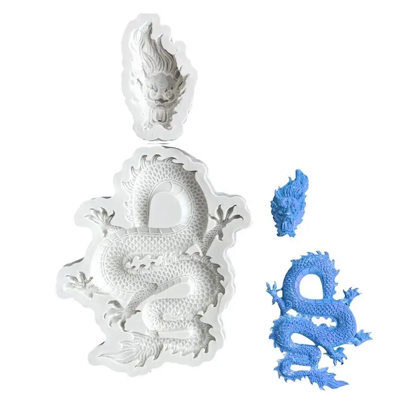 Dragon Silicone Mold Animal Dragon Chocolate Mold Resin Mould Dragon Fondant DIY Resin Casting Epoxy Resin Molds for Making