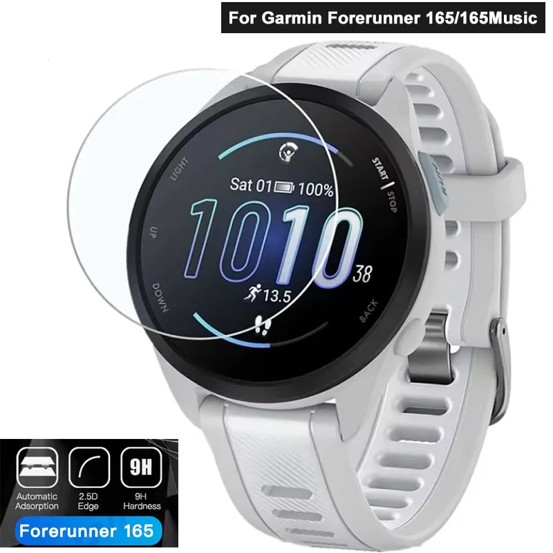 Tempered Glass For Garmin Forerunner 165 165Music HD Anti Scratch Screen Protector For Garmin Forerunner 165 Protective Film