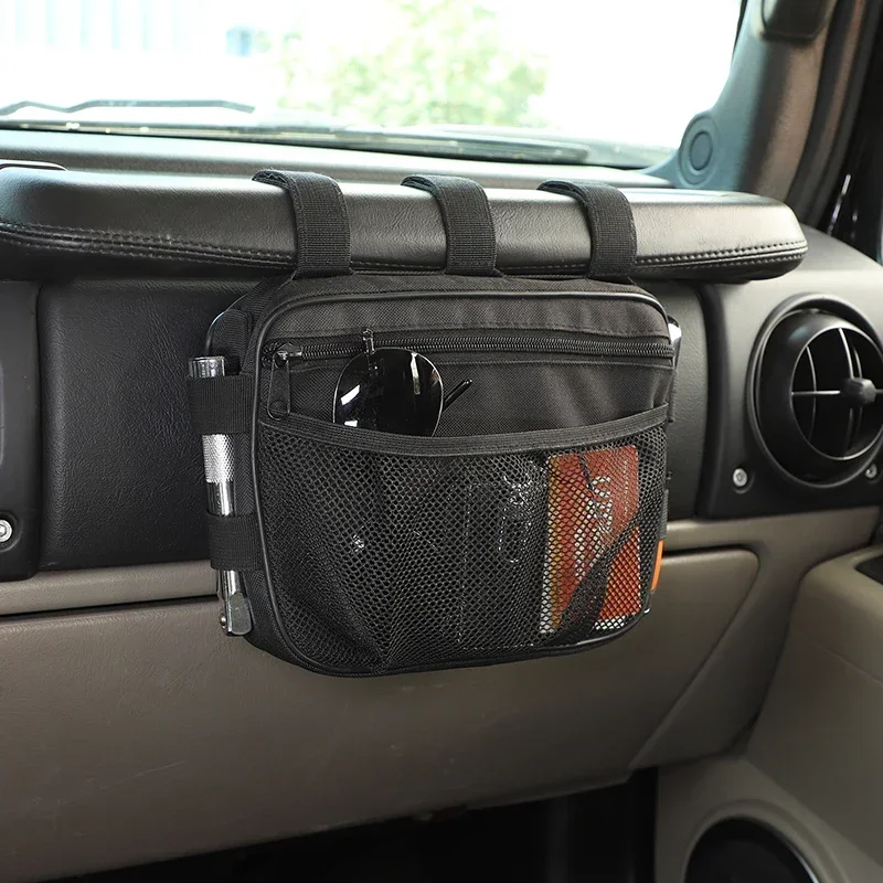 

For Hummer H2 2003-2009 Oxford cloth black car passenger handle storage bag car interior modification accessories