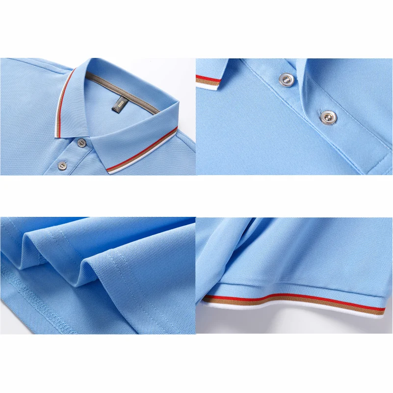 Summer New Polo Cool Ice Silk Cotton Short Sleeve Shirt Thin Breathable Casual Golf Shirts Pullover Tee Large Size Top