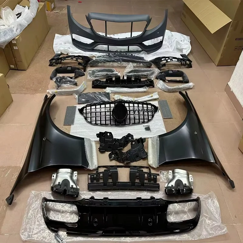 

W205 C43 C200 C300 Body Kit Front Bumper Hood Fender Grille for C-Class W205