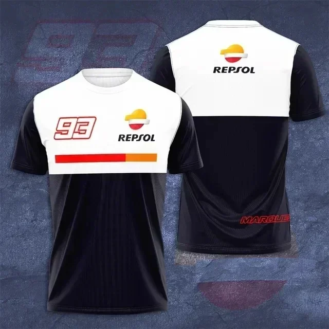 2024 New GP Racing Team Clothing Suitable for Both Men and Women Motorcycle 3D Printed T-shirt Speed Dry Summer Round Neck Casua