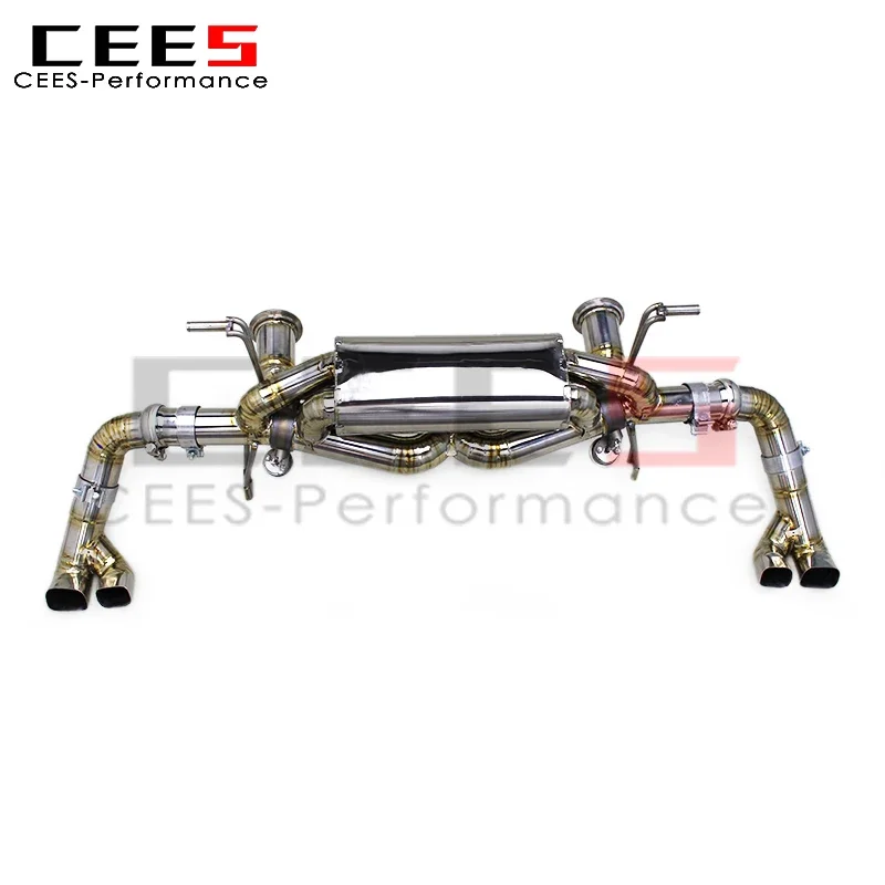 

CEES Valvetronic Exhaust Mufflers for Audi R8 V10 5.2 2017-2019 Titanium Exhauster Valved Exhaust Catback