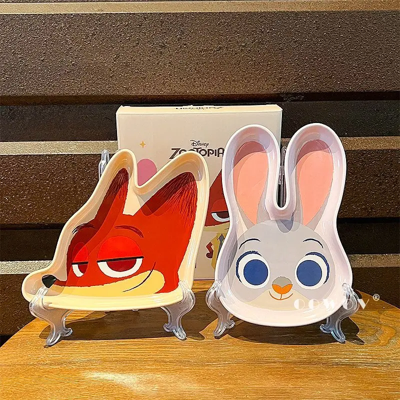 

Милая керамическая посуда Disney Zootopia: тарелка для фруктов Джуди, подарок на день рождения для пары, в форме животного