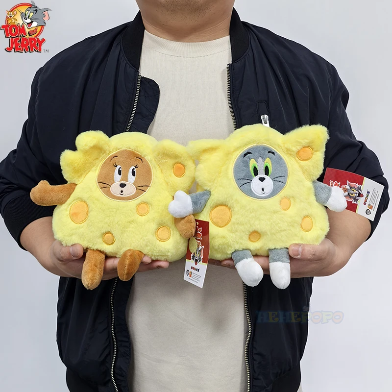 

16cm Tom and Jerry Cheese Style Plush Toy Soft Comfortable Peluche Doll Couple Cartoon Characters Stuffed Toy
