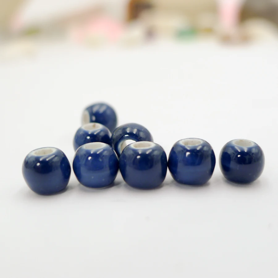 7# 100pcs China Ceramic Beads  Not Hama  Sell By Bags Procelain Bead For Jewelry Making 7mm  Beads #A505B