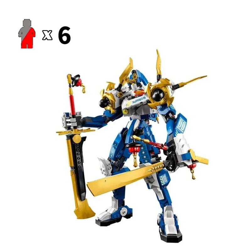 Compatible Sets Phantom Series Jay's Titan Mech Boy Building Block Toy Assembly Fighting robot Nya Smith Children's Day Gift