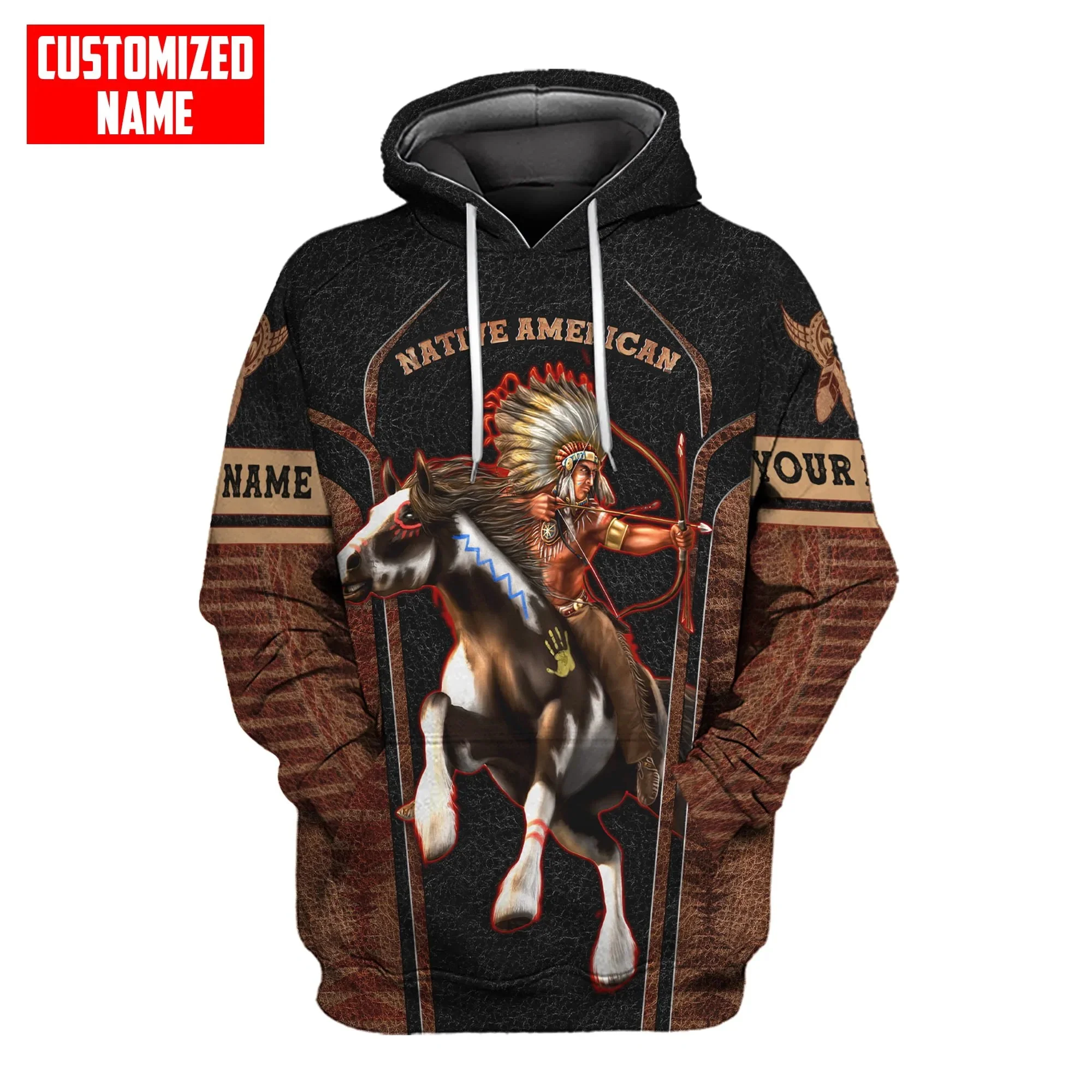 

Customized Name Native Warrior 3D All Over Printed Fashion Men's Hoodie & Sweatshirt Unisex Zip Hoodie Casual Tracksuits KJ955