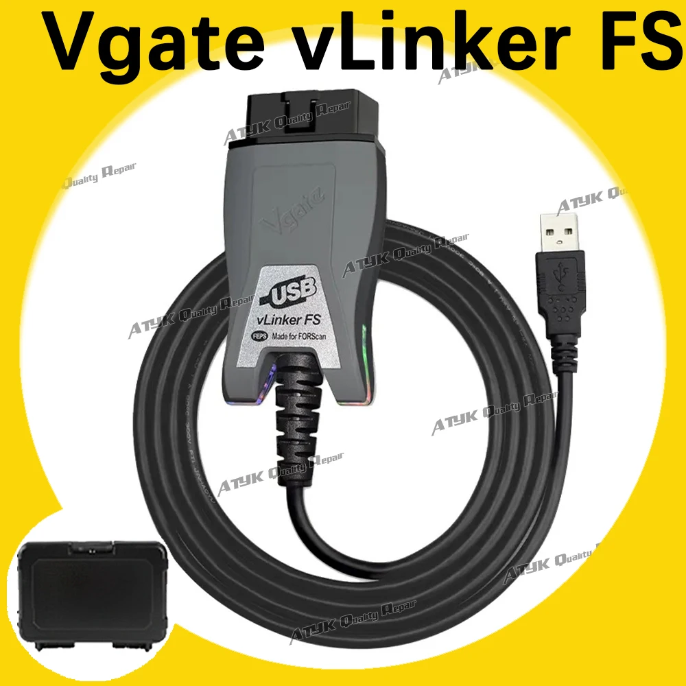 Vgate vLinker FS ELM327 For F-ord FORScan HS MS CAN ELM 327 OBD 2 OBD2 Car Diagnostic Scanner Interface Tools OBDII For M-azda